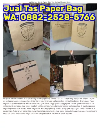 ౦88ᒿ–ᒿ5ᒿ8–5ᜪᏮᏮ (WA) Tas Paper Yang Bagus Tas Kertas Jogja Uang