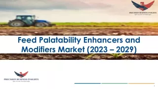 Feed Palatability Enhancers and Modifiers Market Size, Share and Growth Analysis