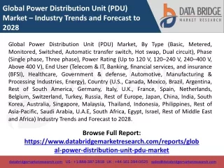 Global Power Distribution Unit (PDU) Market