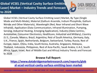 Global VCSEL (Vertical Cavity Surface Emitting Laser) Market