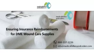 Ensuring Insurance Reimbursements for DME Wound Care Supplies