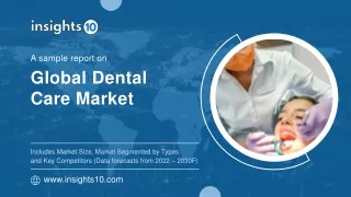 Global Dental Care Market Analysis Sample Report