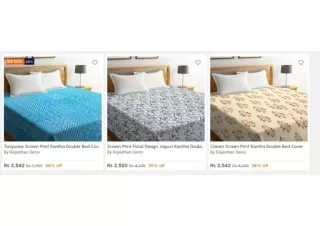 Buy Bed Covers Online - Upto 70% OFF On Bed Covers In India - Wooden Street