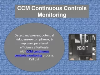 CCM Continuous Controls Monitoring