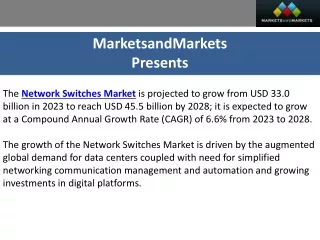 Building Efficient and Scalable Networks Propels the Network Switches Market