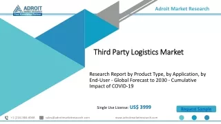 Third Party Logistics  Market Overview and Scope, Trends, Forecast 2023 – 2030