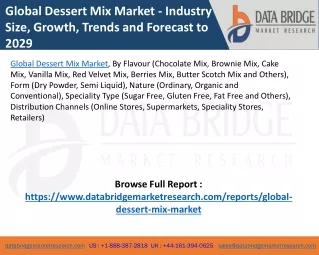 Global Dessert Mix Market