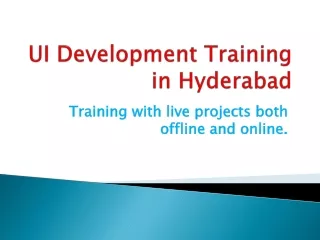 UI Development Training in Hyderabad