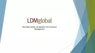 How Real Estate can Benefit from Contract Management
