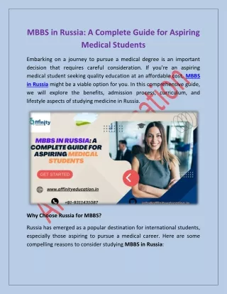 MBBS in Russia: A Complete Guide for Aspiring Medical Students