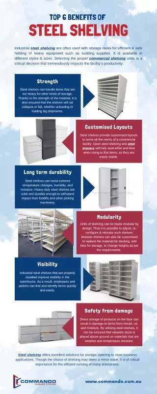 Top 6 Benefits of Steel Shelving