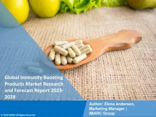 Immunity Boosting Products Market Research and Forecast Report 2023-2028