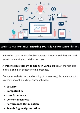 Website Maintenance Ensuring Your Digital Presence Thrives