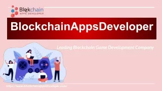 Blockchain  Game Development Company