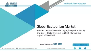 Ecotourism Market Competitive Strategies, industry Forecast Report Till 2030