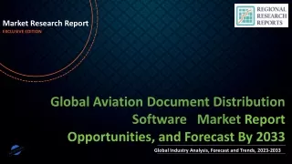 Aviation Document Distribution Software Market With Manufacturing Process and CAGR Forecast by 2033