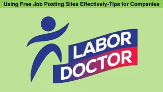 Using Free Job Posting Sites Effectively-Tips for Companies