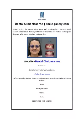 Dental Clinic Near Me  Smile-gallery.com