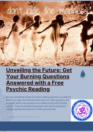 Unveiling the Future Get Your Burning Questions Answered with a Free Psychic Reading