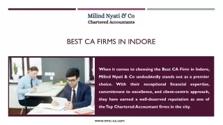 Best CA Firms in Indore - MILIND NYATI & CO