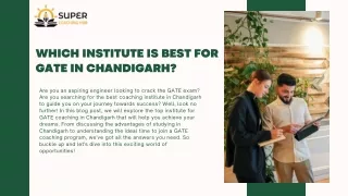 Which institute is best for GATE in Chandigarh