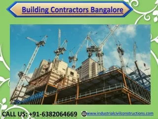 Building Contractors Bangalore, Mysore, Mandya, Hosur, Mangaluru, Karnataka,