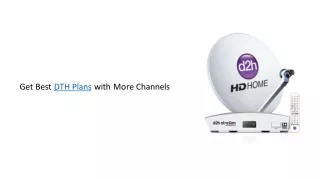 Get Best DTH Plans with More Channels