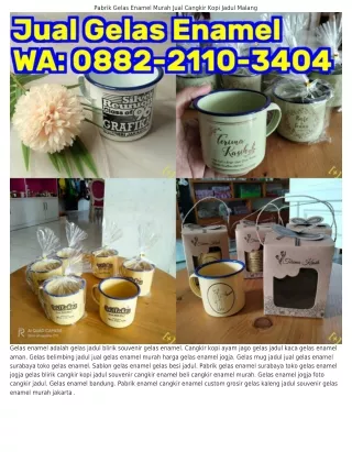 Ô88ᒿ-ᒿllÔ-ЗㄐÔㄐ (WA) Gelas Enamel Murah Jual Cangkir Kopi Jadul Malang