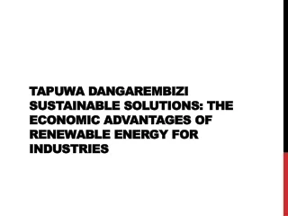 Tapuwa Dangarembizi Sustainable Solutions The Economic Advantages of Renewable Energy for Industries
