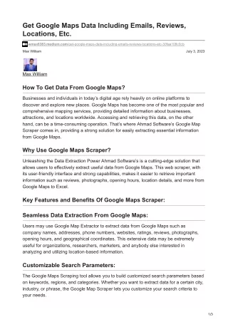 Get Google Maps Data Including Emails Reviews Locations Etc (1)