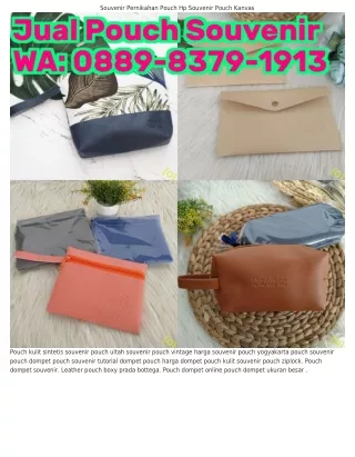 O88ᑫ.8Зᜪᑫ.lᑫlЗ (WA) Souvenir Pouch Yogyakarta Dompet Pouch Depok