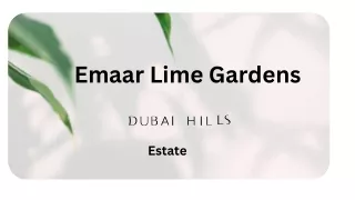 Emaar Lime Gardens Dubai Hills Estate-E-Brochure