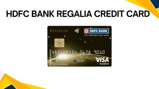 HDFC Bank Regalia Credit Card