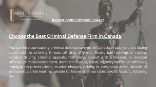 Avneet Saini Criminal Lawyer
