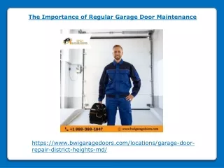 The Importance of Regular Garage Door Maintenance