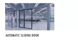 automatic sliding door