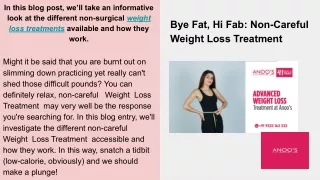 Weight Loss Treatment