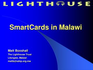 SmartCards in Malawi