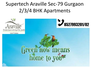 Supertech Araville Gurgaon @8527993202