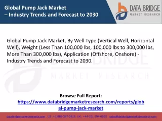 Global Pump Jack Market