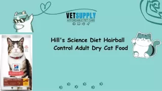 Hill's Science Diet Hairball Control Adult Dry Cat Food | VetSupply