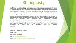 Rhinoplasty