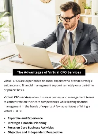 The Advantages of Virtual CFO Services