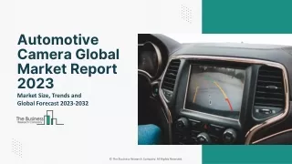 Automotive Camera Global Market Report 2023