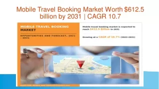 Mobile Travel Booking Market Size, Share | Business Report