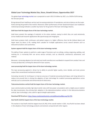 Laser Technology Market