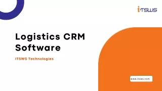 Logistics CRM Software - ITSWS Technologies