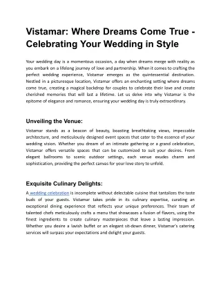 Vistamar_ Where Dreams Come True - Celebrating Your Wedding in Style.docx