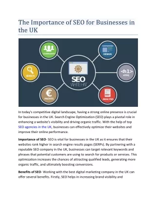 The Importance of SEO for Businesses in the UK