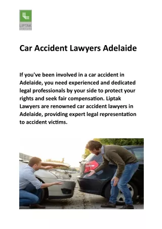 Car Accident Lawyers Adelaide